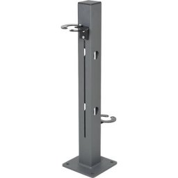 Support pour trottinettes, 2 emplacements, acier 80 x 80 mm, galvanisé à chaud, mica de fer