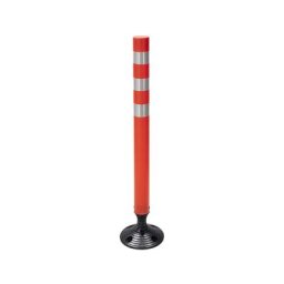 Potelet de délimitation flexible, avec bandes réfléchissantes, hauteur 1050 mm