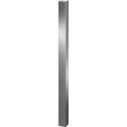 Potelet en inox, à tête plate, à sceller dans du béton, 70 x 70 mm