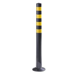 Potelets de délimitation, lot de 2, hauteur 1000 mm, noir / jaune