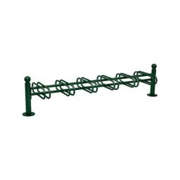 PROCITY Support cycles KUGEL, 12 emplacements, double face, vert mousse