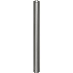Potelet en inox, avec embout, douille de sol à sceller dans du béton, Ø 102 mm