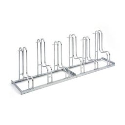 Support cycles vertical, simple face, 6 emplacements, largeur des pneus max. 55 mm