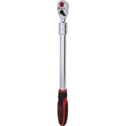 KS Tools Cliquet réversible télescopique 1/2'' MONSTER, 100 dents, rouge/noir