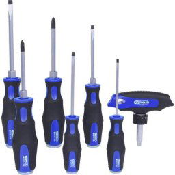 KS Tools Jeu de tournevis à frapper ERGOTORQUEmax, manche à 2 composants, 7 éléments
