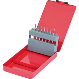 KS Tools Jeu de goupilles de fraisage HM, 7 pièces, dans un boîtier en tôle d'acier, argent