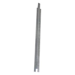 eurokraft pro Pièce de jonction pour cuve plate extra-basse en acier, largeur 55 mm, galvanisé, longueur 2850 mm