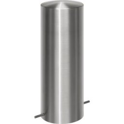Potelet en inox, avec tête plate, à sceller dans du béton, Ø 305 mm
