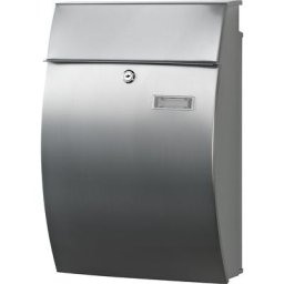 Boîte aux lettres design, h x l x p 480 x 322 x 150 mm, inox