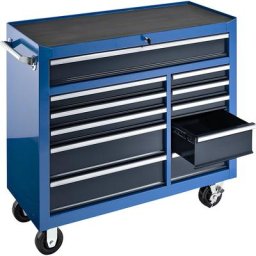 Servante d'atelier, h x l x p 1007 x 1067 x 458 mm, 11 tiroirs, bleu