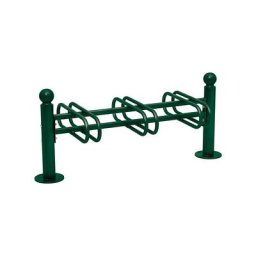 PROCITY Support cycles KUGEL, 6 emplacements, double face, vert mousse