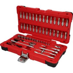 KS Tools Jeu de clés à douille 1/4'', 50 éléments, FlankTraction