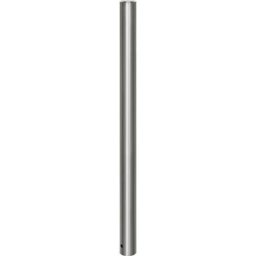 Potelet en inox, à tête plate, douille de sol à sceller dans du béton, Ø 76 mm