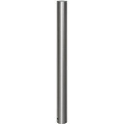 Potelet en inox, à tête plate, douille de sol à sceller dans du béton, Ø 102 mm