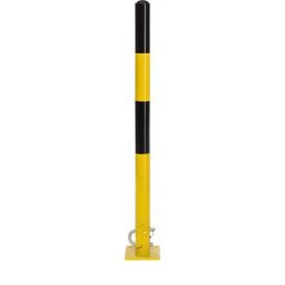 Potelet basculant, à cheviller, noir-jaune