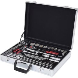 KS Tools Jeu de clés à douilles 1/4'' + 1/2'', 70 éléments, traction latérale