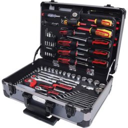 KS Tools Kit d'outils universel 1/4'' + 1/2'', 130 éléments, 6 pans