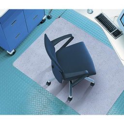 Tapis de protection de sol antistatique YOGA FLAT, pour sols durs et moquettes à poils ras, l x p 1500 x 1200 mm
