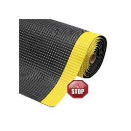 NOTRAX Tapis pour poste de travail Sky Trax®, largeur 910 mm, au mètre, noir / jaune
