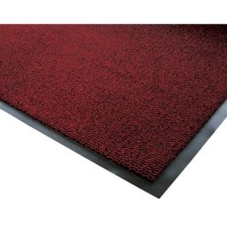 Tapis de propreté pour l'intérieur à fibres en polypropylène, L x l 1200 x 900 mm, noir / rouge