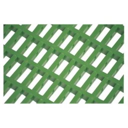 Tapis anti-fatigue en vinyle, COBAmat®, mailles doubles, au mètre, dimensions des mailles 10 x 22 mm, vert