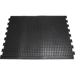 Tapis anti-fatigue YOGA DOME à bulles noires, élément médian, L x l 1200 x 900 mm