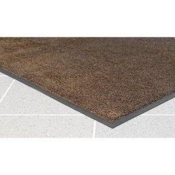 Tapis de propreté pour l'intérieur à fibres en polyamide, L x l 850 x 600 mm, lot de 2, marron