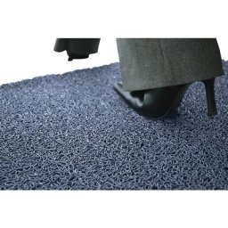 Tapis de propreté, difficilement inflammable, largeur 900 mm, au mètre, bleu