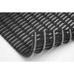 Tapis antibactérien pour salles humides, rouleau de 10 m, noir, largeur 600 mm