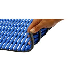 Tapis antibactérien pour salles humides, rouleau de 10 m, bleu, largeur 800 mm
