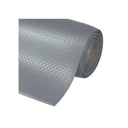 NOTRAX Tapis pour poste de travail Diamond Sof-Tred™, largeur 600 mm, au mètre, gris