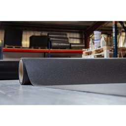 Tapis de sol YOGA FLAT GRIP, l x h 1200 x 2 mm, découpe au mètre linéaire, bleu