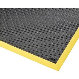 NOTRAX Tapis anti-fatigue Cushion Flex®, L x l 2100 x 910 mm, noir / jaune