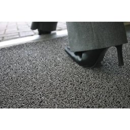 Tapis de propreté, difficilement inflammable, L x l 1200 x 900 mm, coloris gris