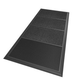NOTRAX Tapis d'entrée désinfectant Sani-Master™, h x L x l 19 x 2000 x 914 mm, anthracite/noir