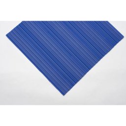 Tapis souple en PVC, à surface pleine, au mètre, bleu, largeur 600 mm