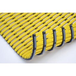 Tapis antibactérien pour salles humides, au mètre, jaune, largeur 1000 mm