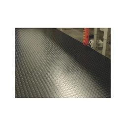 Tapis en caoutchouc naturel enrichi de nitrile COBAdot, au mètre lin., largeur 1200 mm, épaisseur tapis 4,5 mm, noir