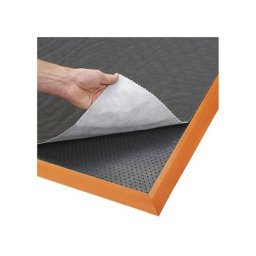 NOTRAX Tapis en nitrile Sorb Stance™ avec non-tissé, L x l x h 1630 x 910 x 19 mm, noir / orange