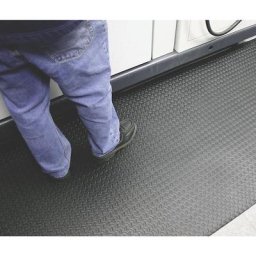 Tapis anti-fatigue Orthomat® Diamond, largeur 900 mm, noir, au mètre