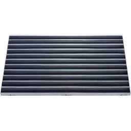 Tapis de propreté à profilé en aluminium, insert en caoutchouc, L x l 585 x 385 mm