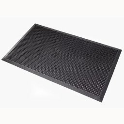 NOTRAX Tapis de propreté compatible avec chaises roulantes, noir, L x l 1800 x 1200 mm