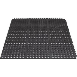 Tapis pour poste de travail industriel, tapis polyvalent Yoga Octa Basic, 900 x 900 mm, surface perforée