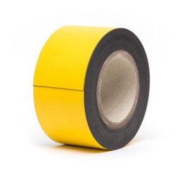 Etiquette magnétique en rouleaux, jaune, hauteur 70 mm, longueur rouleau 10 m