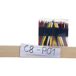 Porte-étiquettes, autocollant, largeur 1000 mm, lot de 10, hauteur 50 mm