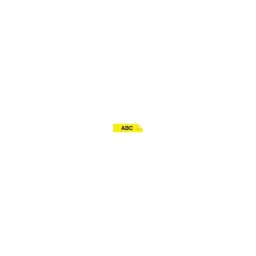DYMO Ruban D1, largeur 24 mm, noir sur jaune, lot de 5