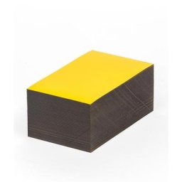 Etiquettes magnétiques, coloris jaune, h x l 50 x 100 mm, lot de 100