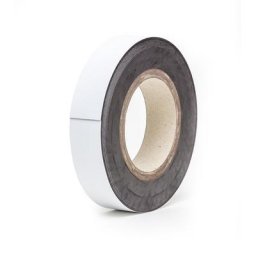 Etiquette magnétique en rouleaux, blanc, hauteur 25 mm, longueur rouleau 10 m