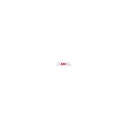 DYMO Ruban D1, largeur 19 mm, rouge sur blanc, lot de 5