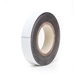 Etiquette magnétique en rouleaux, blanc, hauteur 30 mm, longueur rouleau 10 m